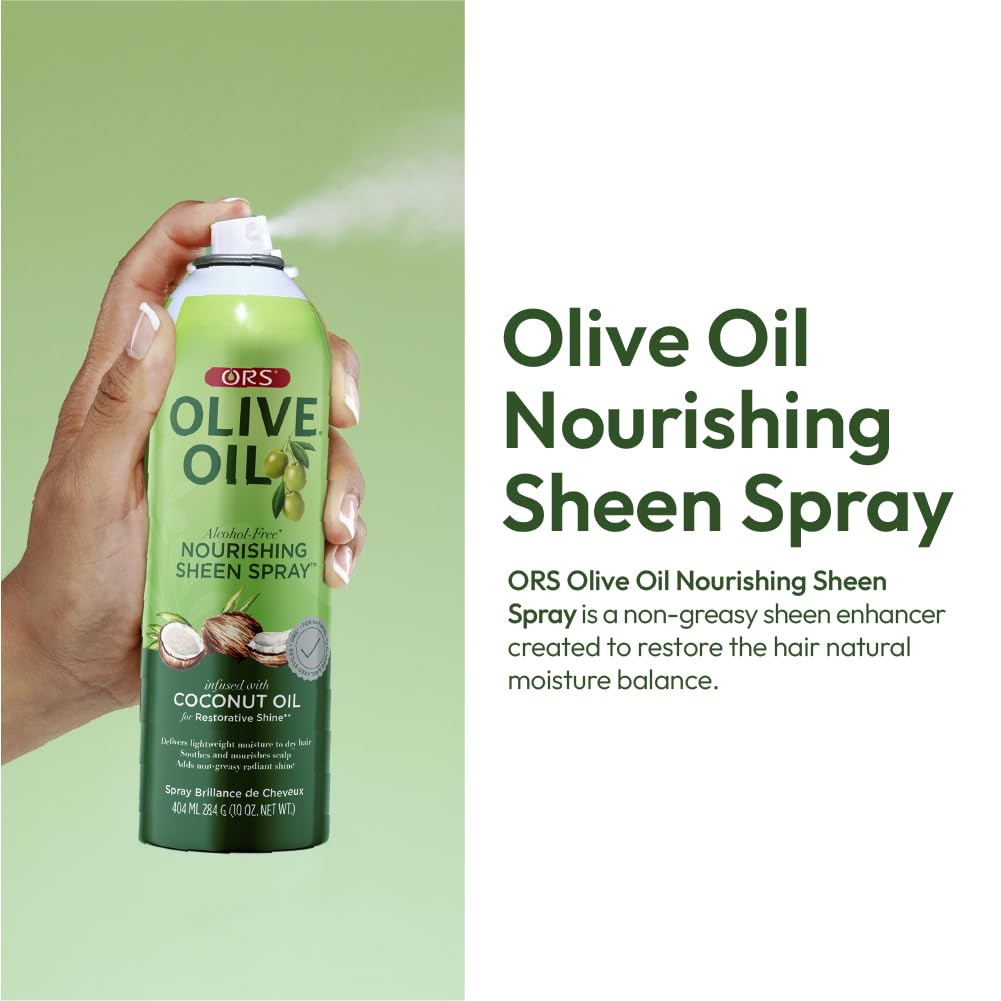 ORS Olive Oil Nourishing Sheen Spray 10oz back view