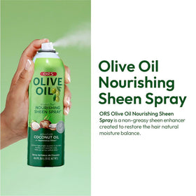 ORS Olive Oil Nourishing Sheen Spray 10oz back view