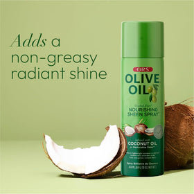 ORS Olive Oil Nourishing Sheen Spray 10oz packaging
