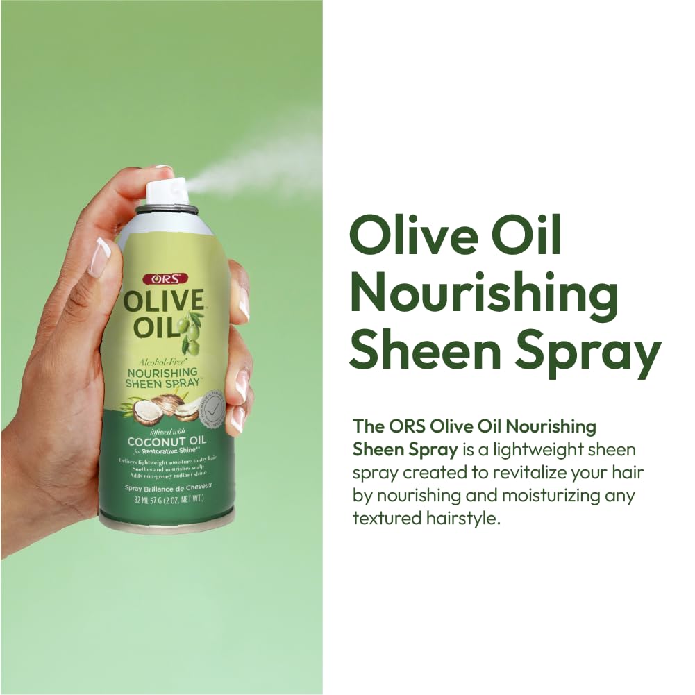 ORS Olive Oil Nourishing Sheen Spray 2 oz back view