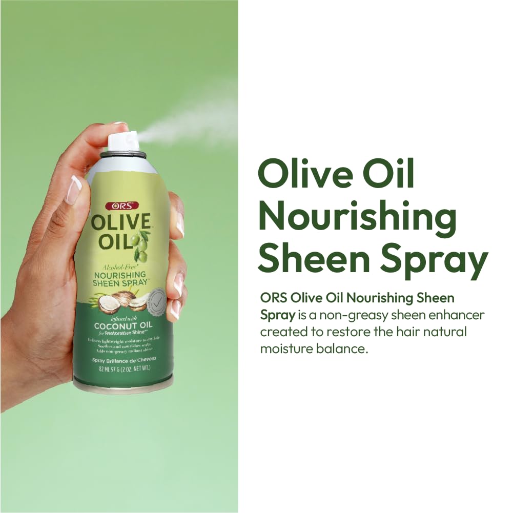 ORS Olive Oil Nourishing Sheen Spray 2 oz back view