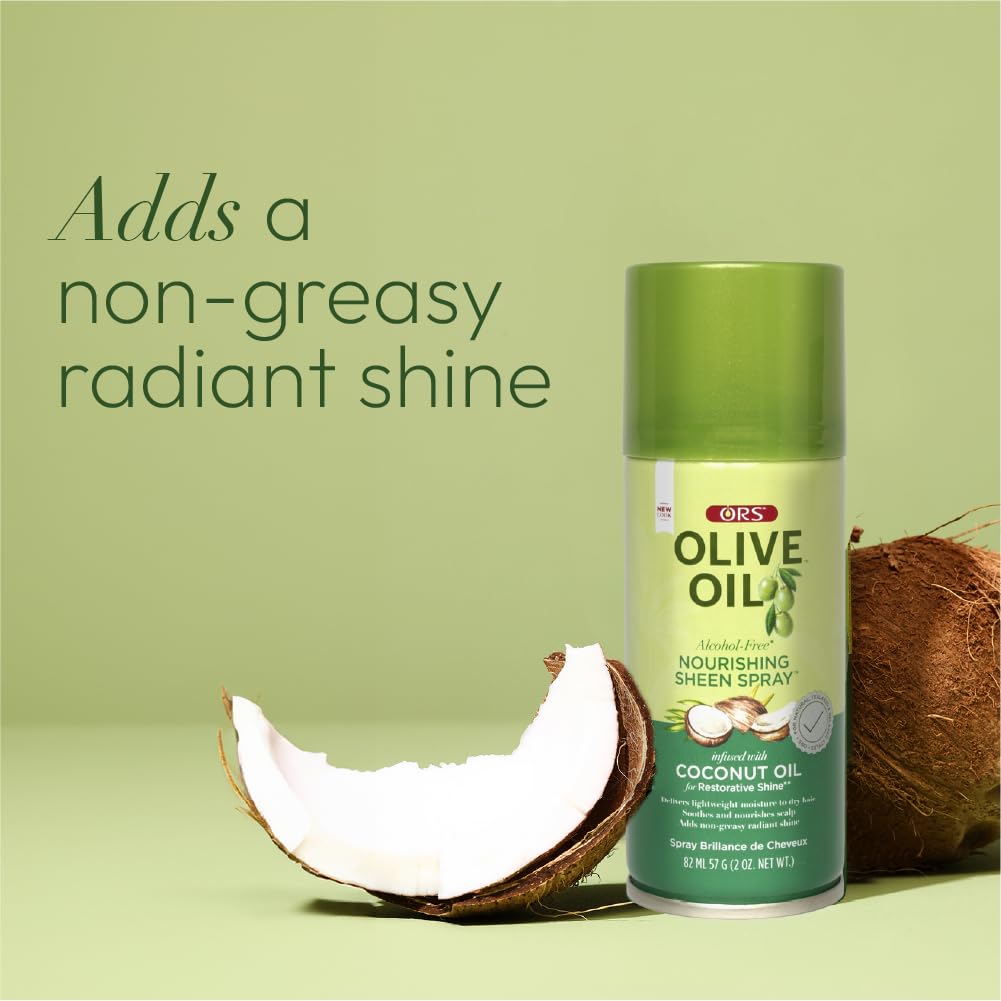 ORS Olive Oil Nourishing Sheen Spray 2 oz lifestyle scene