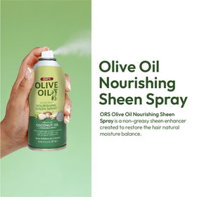 ORS Olive Oil Sheen Spray 2oz with coconut oil ingredients