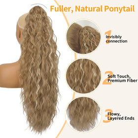 ORSUNCER ponytail extension claw clip close-up