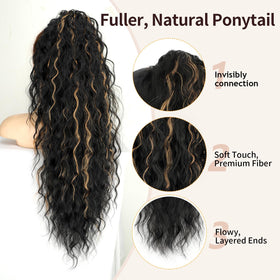 ORSUNCER ponytail extension claw clip close-up