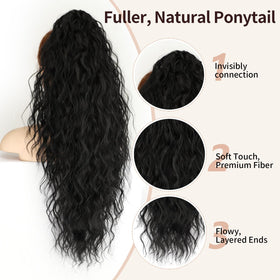 ORSUNCER ponytail extension claw clip detail