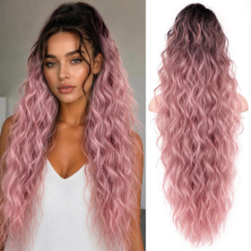ORSUNCER ponytail extension curly hairpiece front view