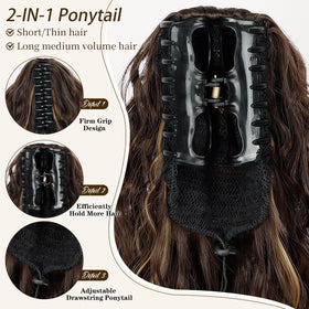 ORSUNCER Ponytail Extension displayed on a mannequin
