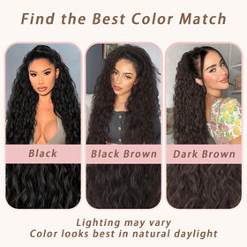 ORSUNCER ponytail extension drawstring feature