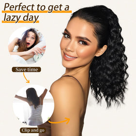 ORSUNCER ponytail extension in a lifestyle setting