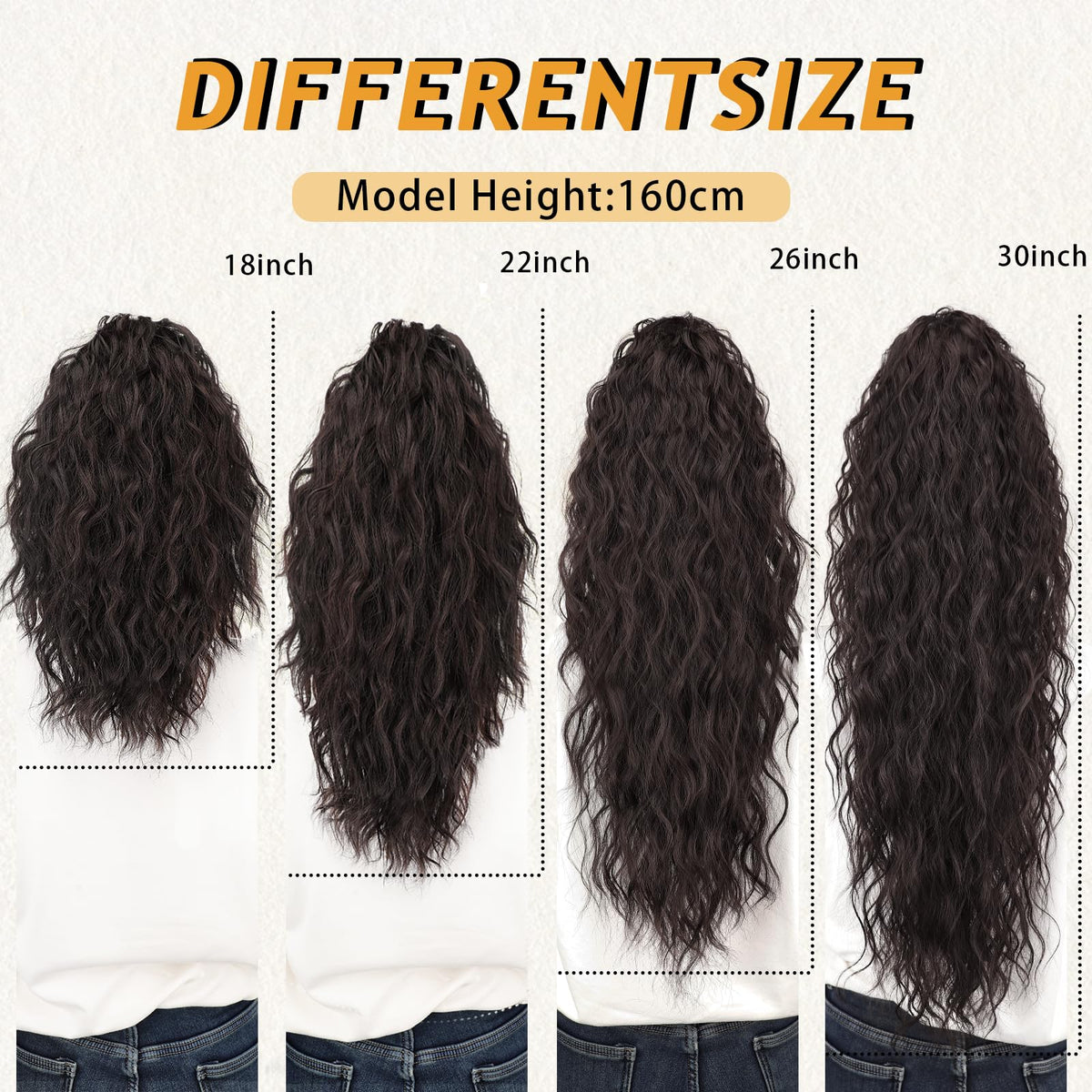 ORSUNCER ponytail extension in lifestyle setting