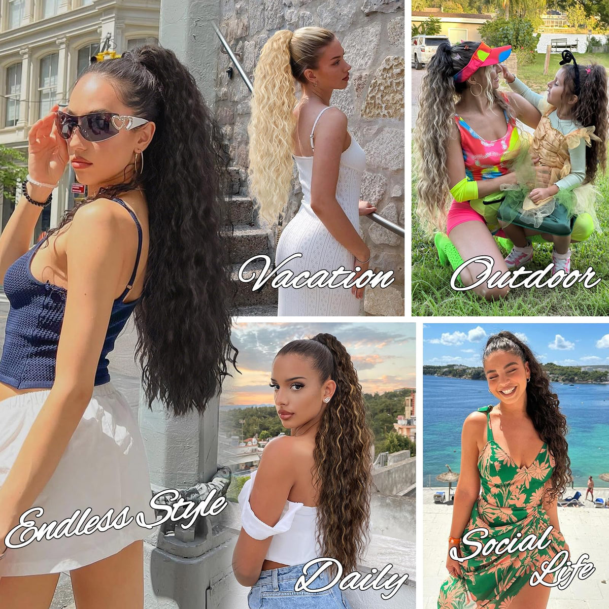 ORSUNCER Ponytail Extension in natural light