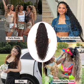 ORSUNCER ponytail extension packaging