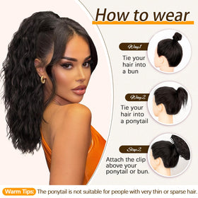 ORSUNCER Ponytail Extension packaging front