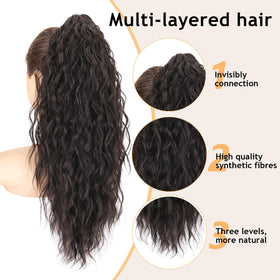 ORSUNCER ponytail extension showing claw clip detail