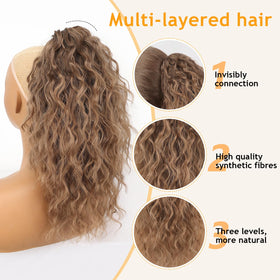 ORSUNCER ponytail extension showing claw clip detail