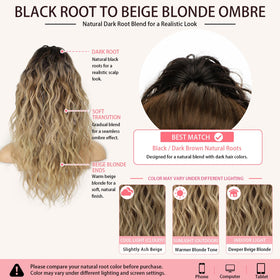 ORSUNCER ponytail extension showing texture and curls