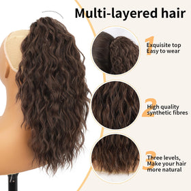 ORSUNCER Ponytail Extension side view showing clip