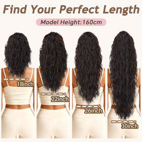 ORSUNCER ponytail extension with claw comb