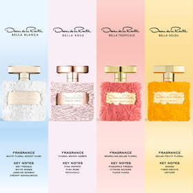 Oscar de la Renta Bella Rosa Eau de Parfum with pink flowers