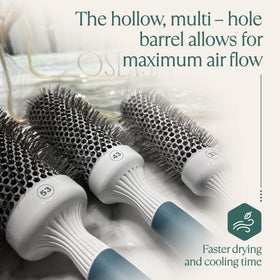 Osensia 2 inch round brush for creating loose waves
