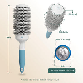 Osensia Medium Round Brushing Brush bristles close-up
