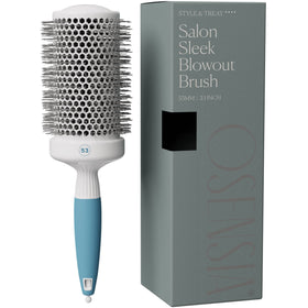 Osensia Professional Round Brush front view with 2 inch ceramic barrel