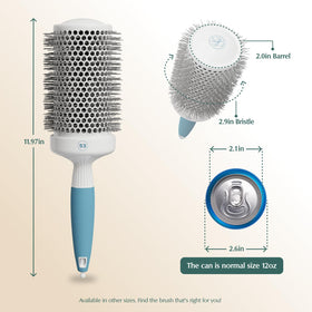 Osensia Professional Round Brush showing ergonomic handle