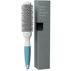 Osensia Round Brush for Blow Drying front view with ergonomic handle