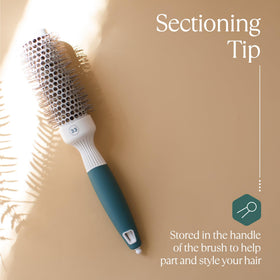 Osensia round brush with highlighted ceramic barrel