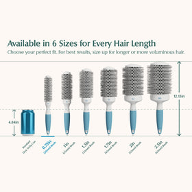 Osensia Small Round Brush with ergonomic handle