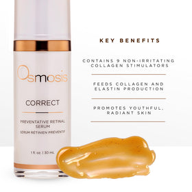 OSMOSIS Correct Retinal Serum application on skin