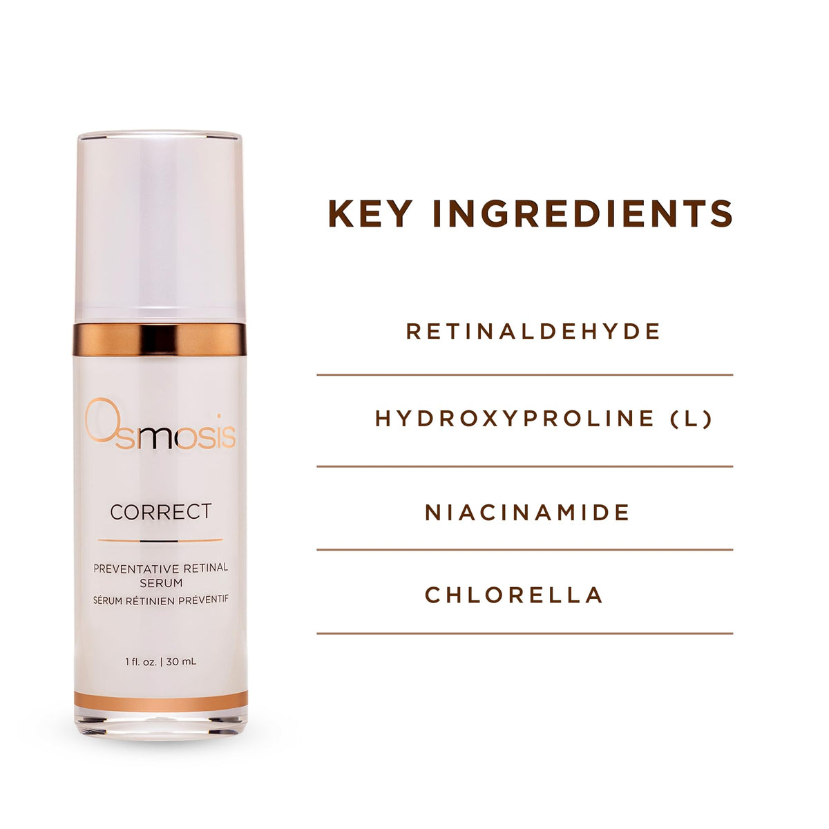 OSMOSIS Correct Retinal Serum packaging