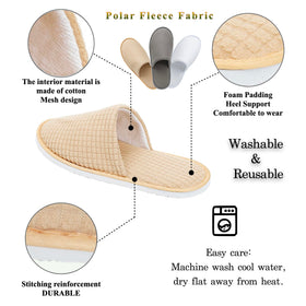 OSTADARRA non-slip EVA sole detail of spa slippers