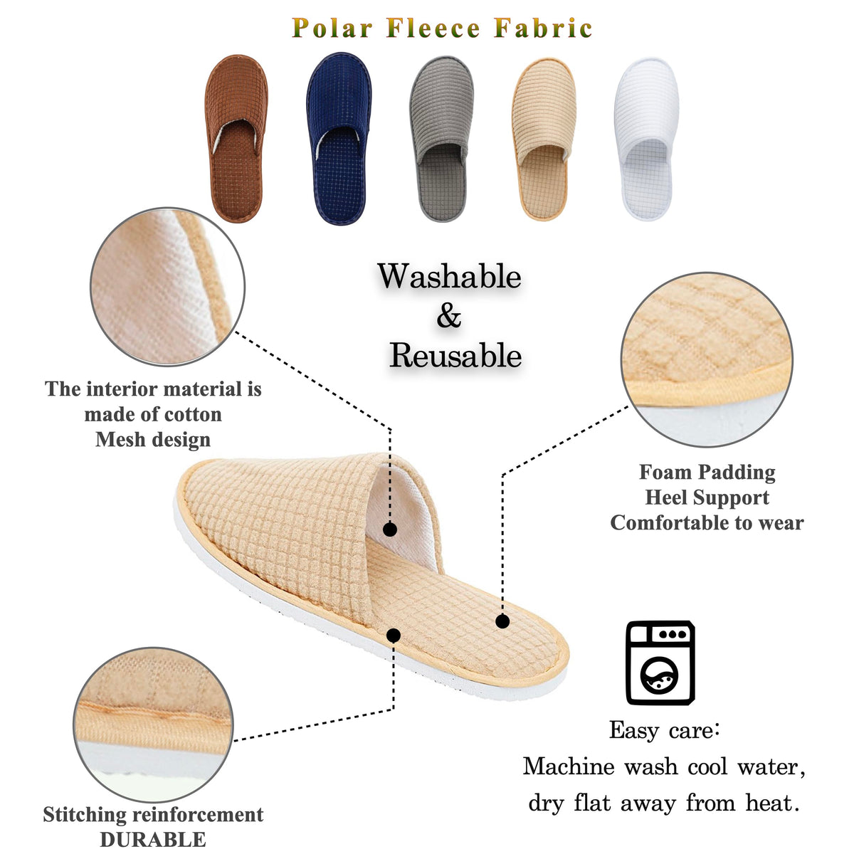 OSTADARRA Spa Slippers displayed on a bathroom floor