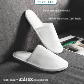 OSTADARRA spa slippers displayed with spa accessories