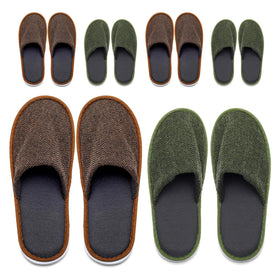 OSTADARRA Spa Slippers front view in white