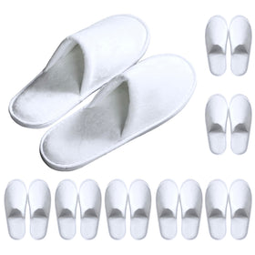 OSTADARRA spa slippers front view in white