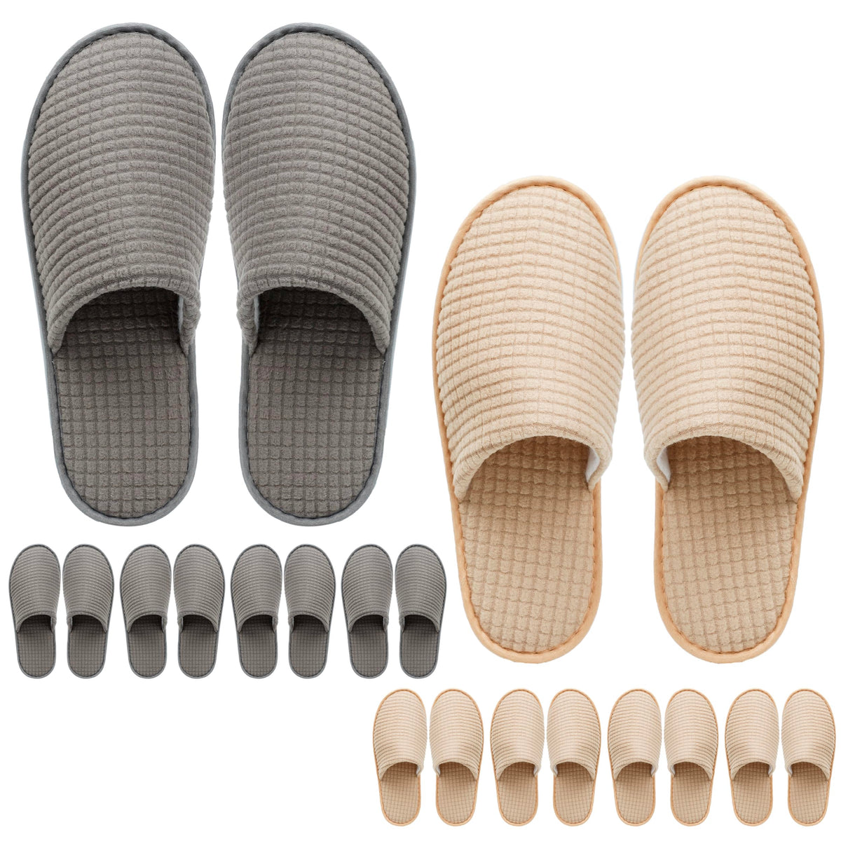 OSTADARRA spa slippers front view in white