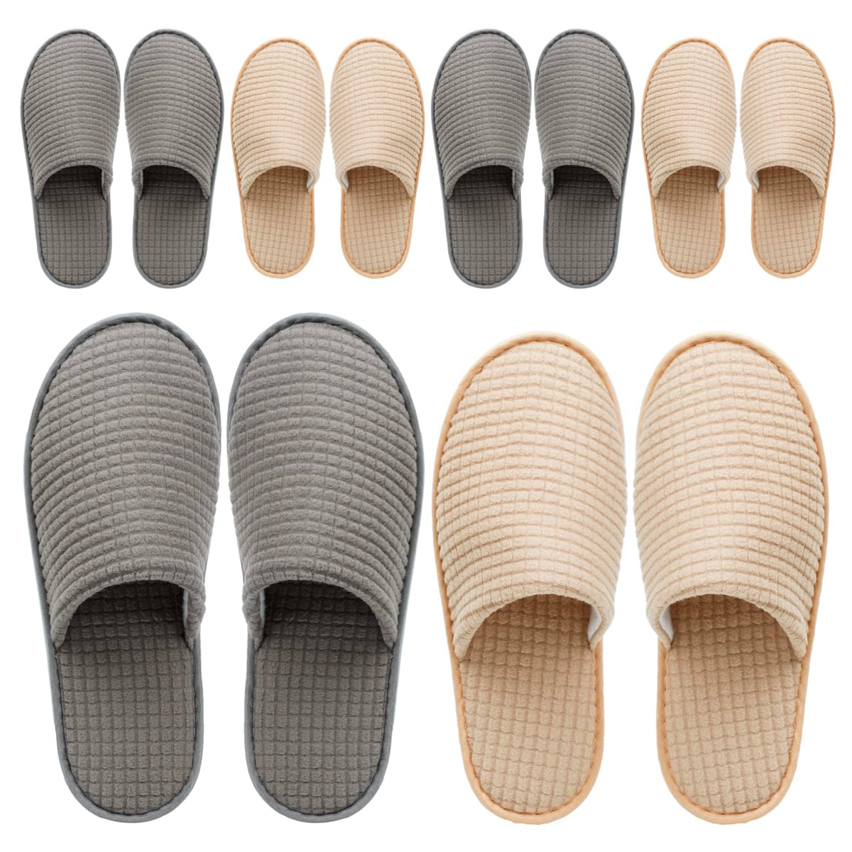 OSTADARRA Spa Slippers front view in white