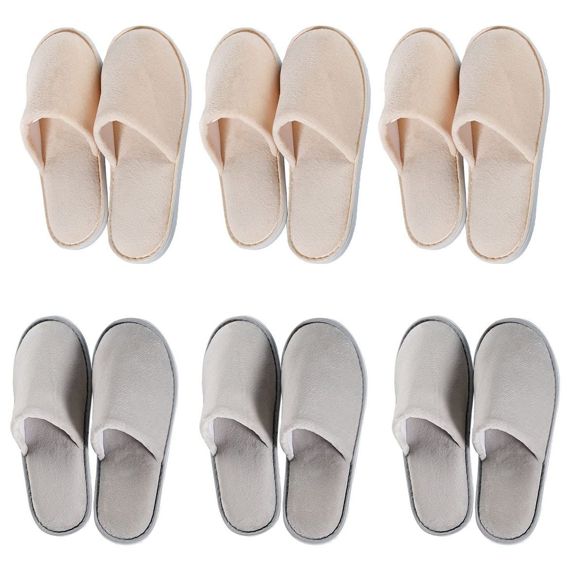 OSTADARRA Spa Slippers front view, white crystal velvet