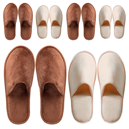 OSTADARRA Spa Slippers front view with soft crystal velvet