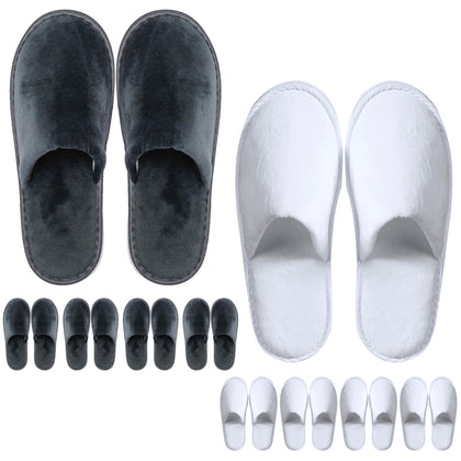 OSTADARRA spa slippers front view with soft crystal velvet material
