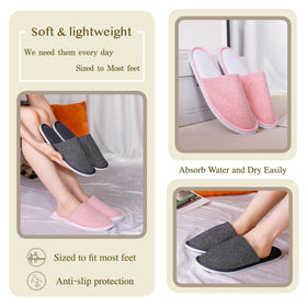 OSTADARRA Spa Slippers in a hotel setting