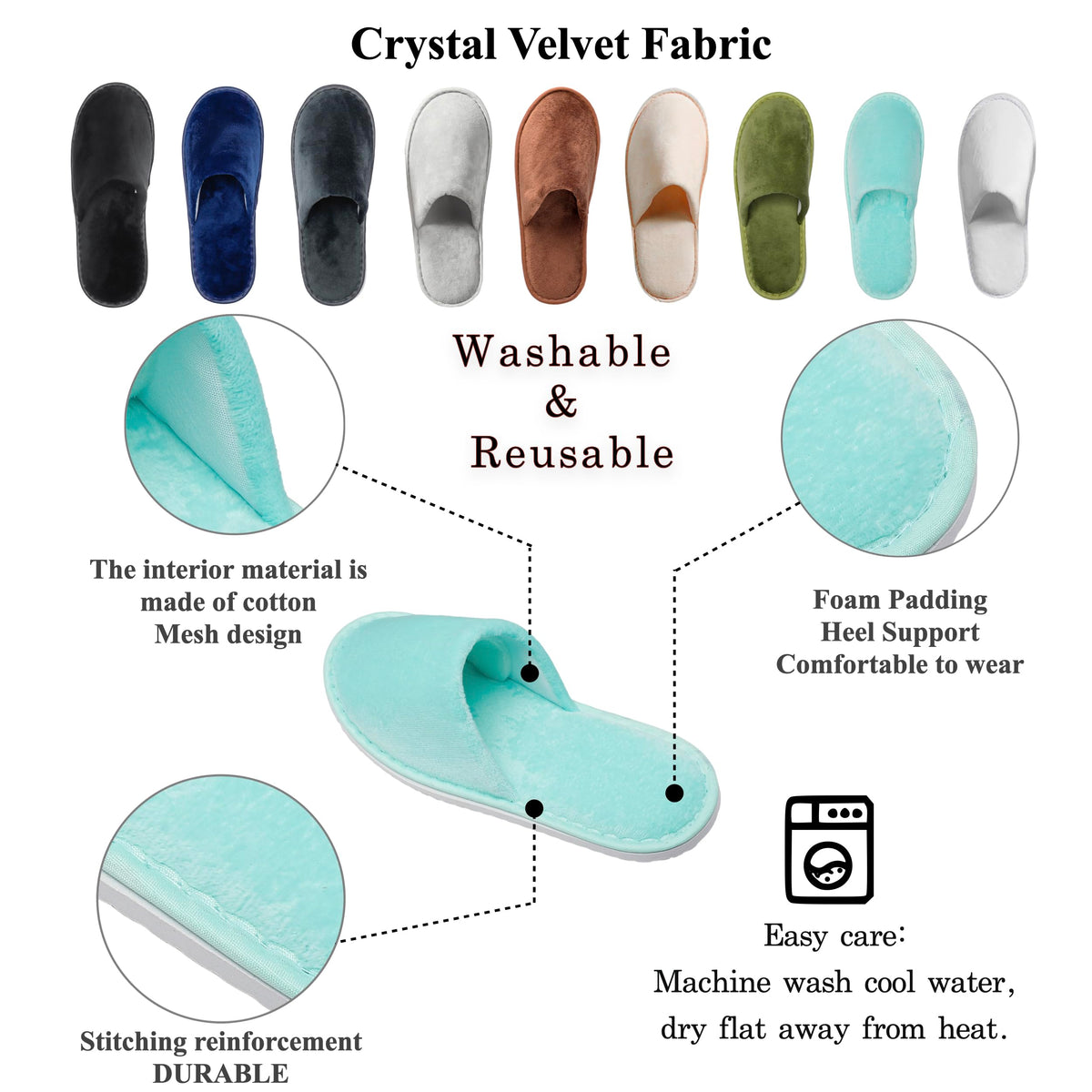 OSTADARRA spa slippers in packaging, ready for use