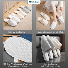 OSTADARRA spa slippers laid out on a bathroom floor