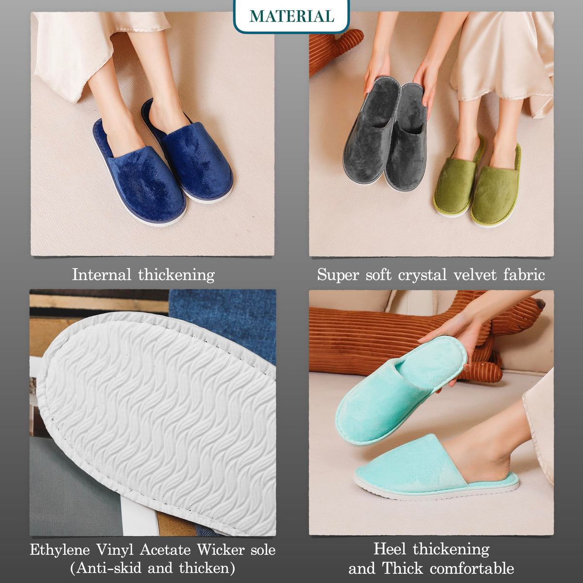 OSTADARRA spa slippers laid out on a clean surface