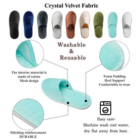 OSTADARRA spa slippers on a bathroom floor demonstrating non-slip feature
