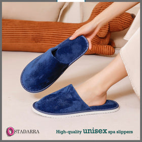 OSTADARRA Spa Slippers on a soft rug