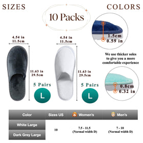 OSTADARRA spa slippers packaged for individual use